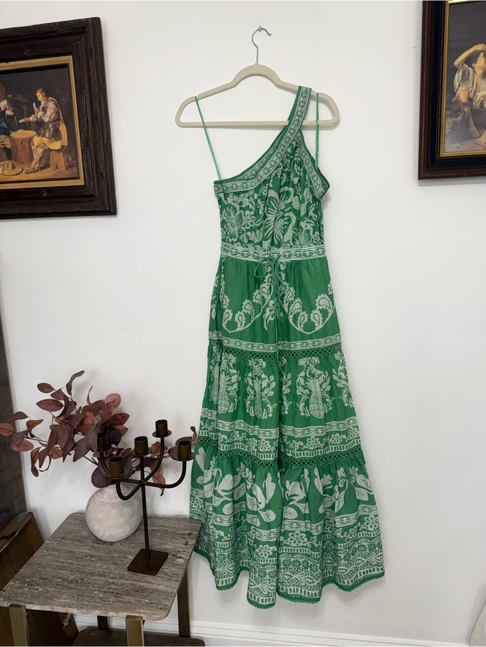 FARM Rio Green One-Shoulder Floral Maxi Dress - Picture 3 of 9